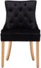 2er Set Stühle aus Samt 56 x 91 x 63 cm Schwarz Bild 3