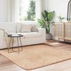 vidaXL Teppich Shaggy Hochflor NAVARRA Beige 160x160 cm Polyester 4102869 Bild 3
