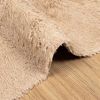 vidaXL Teppich Shaggy Hochflor NAVARRA Beige 160x160 cm Polyester 4102869 Bild 5