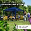 CASARIA® 'Capri' Pop-Up Faltpavillon inklusive Tasche, wasserdicht, UV-Schutz 50+, Stahl / Polyester, Dunkelblau, 3x3 m Bild 4