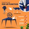 CASARIA® 'Capri' Pop-Up Faltpavillon inklusive Tasche, wasserdicht, UV-Schutz 50+, Stahl / Polyester, Dunkelblau, 3x3 m Bild 2