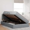 vidaXL Bett mit Stauraum und LED mit LED Hellgrau 120 x 190 cm Stoff 3371130 Bild 4