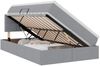 vidaXL Bett mit Stauraum und LED mit LED Hellgrau 120 x 190 cm Stoff 3371130 Bild 2
