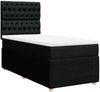 vidaXL Boxspringbett mit Matratze Schwarz 80x200 cm Stoff 3294192 Bild 3