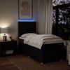 vidaXL Boxspringbett mit Matratze Schwarz 80x200 cm Stoff 3294192 Bild 4