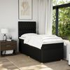vidaXL Boxspringbett mit Matratze Schwarz 80x200 cm Stoff 3294192 Bild 5
