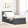 vidaXL Ottoman-Bett mit Matratze Dunkelgrau 90x200 cm Samt 3311748 Bild 3