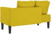 vidaXL Chaiselongue mit Kissen Gelb Samt Bild 5