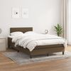 vidaXL Boxspringbett mit Matratze Dunkelbraun 120x190 cm Stoff 3269712 Bild 3