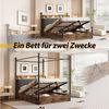 Flieks Himmelbett, Hydraulisches Stauraumbett Metallbett 140x190cm mit LED und USB/Typ-C Bild 3