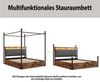 Flieks Himmelbett, Hydraulisches Stauraumbett Metallbett 140x190cm mit LED und USB/Typ-C Bild 4