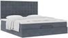 vidaXL Ottoman-Bett mit Matratzen Dunkelgrau 160x200 cm Samt 3313626 Bild 5
