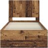 vidaXL Bettgestell mit Stauraum und Kopfteil Altholz 90x200 cm 3413899 Bild 5