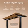 Desktronic HomePro Elektrisch höhenverstellbarer Schreibtisch 160x80cm Bambus/Schwarz mit Memory-Funktion, Anti-Kollisions Technologie, USB-A und USB-C-Ladeanschlüssen Bild 3