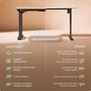 Desktronic HomePro Elektrisch höhenverstellbarer Schreibtisch 160x80cm Bambus/Schwarz mit Memory-Funktion, Anti-Kollisions Technologie, USB-A und USB-C-Ladeanschlüssen Bild 5
