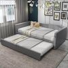 Flieks Daybett, Tagesbett Schlafsofa mit Unterbett 90x200cm/180x200cm Samt Bild 2