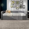 Flieks Daybett, Tagesbett Schlafsofa mit Unterbett 90x200cm/180x200cm Samt Bild 3