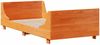 vidaXL Massivholzbett mit Regal ohne Matratze Wachsbraun 75x190 cm 3323832 Bild 5