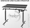 HOMAVO höhenverstellbarer Schreibtisch 60×140 cm, mit Memory- und Anti-Kollisionsfunktion, Höhe 70–117 cm, Schwarz Bild 4