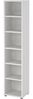 Dmora Bücherregal Pabuk, Büroregal, Mobiler Buchhalter, Bücherbrett, 47x40 h222 cm, Weiß Bild 5