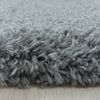 KADIMA DESIGN Teppich SALZACH Shaggy Langflor Wohnzimmer Schlafzimmer Waschbar Flauschig, Rund, Höhe: 52 mm, Hellgrau, 80x80 cm, Wohnzimmerteppich Strapazierfähig Waschbar Bild 2
