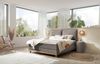 Zamora Boxspringbett grau Eiche MassivholzPolyester/Polyamid/Viskose 203cm x 152cm x 128cm Bild 2
