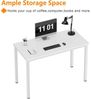 Computertisch 80x40 cm Weiß Kompakt Schreibtisch Büro Home Office Bild 4