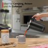 Meisterkoch French Press Kaffeepresse Thermo-Kaffeebereiter aus Edelstahl in schwarz, 1 Liter, 5-7 Tassen, doppelwandig isoliert, rostfrei, nachhaltig, für Camping, Reisen und Zuhause Bild 4