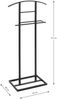 Herrendiener >23592< in schwarz, Metall - 45x101x26cm (BxHxT) Bild 2