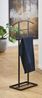 Herrendiener >23592< in schwarz, Metall - 45x101x26cm (BxHxT) Bild 5