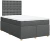 vidaXL Boxspringbett mit Matratze Dunkelgrau 120x190 cm Stoff 3293534 Bild 3