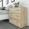 ebuy24 Kommode Spell Kommode 3 Schubladen Eiche Struktur. (1 St) Bild 3