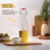 Praknu Trinkflasche 6er Set Glasflaschen 500ml mit Bügelverschluss - Bügelflaschen, Öl Flasche, Flaschen Aufbewahrung, Likörflaschen, Bügelflasche Set Bild 2