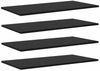 vidaXL Regalbrett 4 pcs Schwarz 80 x 40 x 1,5 cm Holzwerkstoff 875062 Bild 2