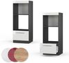 Mikrowellenschrank Fame-Line Weiß Hochglanz 60 cm offen Vicco Bild 5