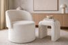 riess-ambiente TV-Sessel LUNA 65cm beige - Bouclé, klappbare Rückenlehne, Stauraum, scandi (Einzelartikel, 1-St), Moderner Polsterhocker - ideal für Wohn- und Schlafzimmer oder Loft Bild 3