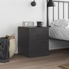 vidaXL Nachttisch Schwarz 34,5x39x44 cm Stahl 841619 Bild 3
