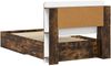 vidaXL Bettgestell mit Stauraum Geräucherte Eiche 75 x 190 cm 3433804 Bild 5