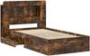 vidaXL Bettgestell mit Stauraum Geräucherte Eiche 75 x 190 cm 3433804 Bild 3