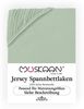 Müskaan Spannbettlaken 180x200 - 200x220 Boxspringbett und Wasserbett 100% Baumwolle, Jersey, Gummizug: Rundumgummizug, Bettlaken bis 32cm Matratzenhöhe Bezug 200x220 Bild 4