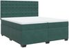 vidaXL Boxspringbett mit Matratze Dunkelgrün 200x200 cm Samt 3291017 Bild 2