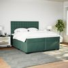 vidaXL Boxspringbett mit Matratze Dunkelgrün 200x200 cm Samt 3291017 Bild 3