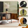 WLIVE Lowboard TV-Schrank für Fernseher bis zu 65 Zoll, 147 x 37 x 43 cm (TV Board mit Offenen Stauraum), Lange 147 cm Fernsehtisch für Wohnzimmer, Industrie-Design Bild 2