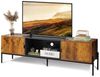 WLIVE Lowboard TV-Schrank für Fernseher bis zu 65 Zoll, 147 x 37 x 43 cm (TV Board mit Offenen Stauraum), Lange 147 cm Fernsehtisch für Wohnzimmer, Industrie-Design Bild 4