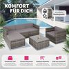 tectake Loungeset Rattan Lounge, (Set, 6-tlg), für 4 bis 5 Personen Bild 3