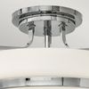 Elstead Lighting Harper Deckenleuchte Semi-Flush Medium 3-Light Chrom poliert Opalglas E27 Bild 2