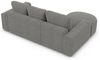 Stoff Ecksofa Gomera L-Form Kurz - Strukturstoff - Dunkelgrau - Links Bild 4