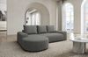Stoff Ecksofa Gomera L-Form Kurz - Strukturstoff - Dunkelgrau - Links Bild 2