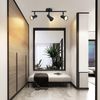 ZMH Deckenstrahler 3 Flammig Deckenlampe Flur - Schwarz Deckenleuchte Modern Design Innen Strahler Metall GU10 Deckenspots 350°Schwenkbar Spots für Schlafzimmer Wohnzimmer Küche(Ohne Leuchtmittel) Bild 5