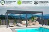 Weide Deluxe Plus | Pergola Voll Aluminium freistehend | 4 x 6 M | Lamellendach anthrazit Bild 4